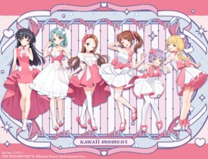 bandai_namco crossover fujita_kotone gakuen_idolm@ster garter heels koshimizu_sachiko mayuzumi_fuyuko minase_iori mizushima_saki no_bra pantyhose see_through shigure_ui skirt_lift the_idolm@ster the_idolm@ster_cinderella_girls the_idolm@ster_million_live! the_idolm@ster_shiny_colors the_idolm@ster_side-m thighhighs tokugawa_matsuri trap uniform