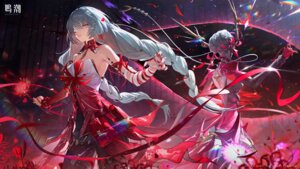 bandages eyepatch garter no_bra pantyhose phrolova tagme tattoo wallpaper wuthering_waves