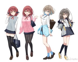 Rating: Safe Score: 37 Tags: akari_(muninshiki) kazari_(muninshiki) muninshiki pantyhose seifuku sweater thighhighs User: saemonnokami