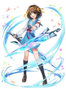 mahou_tsukai_to_kuroneko_no_wiz seifuku suzumiya_haruhi suzumiya_haruhi_no_yuuutsu sword tagme