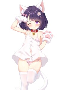 Rating: Questionable Score: 40 Tags: animal_ears bikini dress loli nekomimi qian_hen see_through skirt_lift summer_dress swimsuits tail thighhighs User: StarStrummer