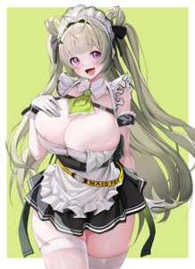 goddess_of_victory:_nikke horegi maid no_bra soda_(nikke) thighhighs