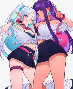 Rating: Questionable Score: 68 Tags: bra elf fern frieren garter open_shirt pointy_ears qiandaiyiyu seifuku sousou_no_frieren tan_lines User: lacepanties