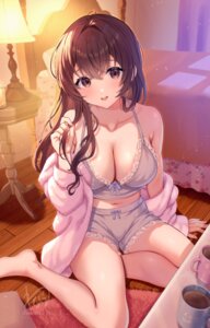 Rating: Questionable Score: 86 Tags: lingerie pajama see_through wanatsu_15 User: tagme