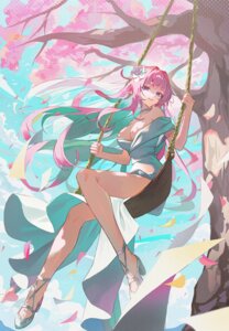 cyrene dress heels honkai:_star_rail hyonee no_bra pointy_ears