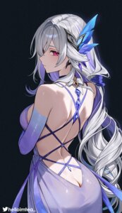 ass dress genshin_impact helloimtea no_bra nopan skirk