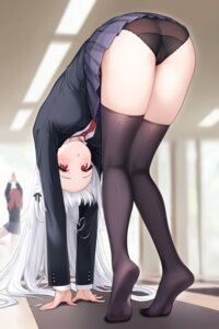 Rating: Questionable Score: 80 Tags: ass cameltoe niliu_chahui pantsu see_through seifuku skirt_lift thighhighs tokisaki_mio User: lacepanties