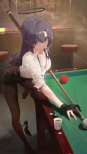 Rating: Questionable Score: 27 Tags: blue_archive bra dress_shirt halo hayase_yuuka modare open_shirt pantyhose skirt_lift User: VigorousMMM