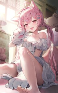 Rating: Questionable Score: 37 Tags: animal_ears artist_revision dress lerome nekomimi skirt_lift User: Anonymous