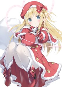 Rating: Safe Score: 40 Tags: artist_revision christmas dress heels kani_biimu pantyhose shimotsuki_potofu skirt_lift User: himeno_nanako