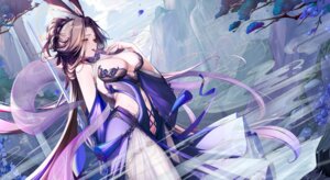 Rating: Questionable Score: 54 Tags: animal_ears bunny_ears dress garter lrrer maebari no_bra nopan see_through tattoo User: BattlequeenYume