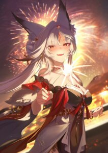 Rating: Questionable Score: 2 Tags: animal_ears asian_clothes hsin_(wuthering_waves) jiang_ye_kiri kitsune no_bra see_through tattoo wuthering_waves User: VigorousMMM