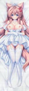 Rating: Questionable Score: 25 Tags: animal_ears breasts dakimakura dress kitsune lump_of_sugar mito_mashiro moekibara_fumitake nipples no_bra pantsu raw_scan skirt_lift stockings tail tayutama tayutama_2 thighhighs wedding_dress User: k25c2yf