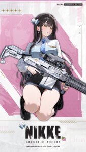 diesel_(nikke) goddess_of_victory:_nikke gun pantsu skirt_lift tagme uniform