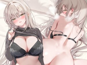 bottomless bra lingerie pon shirt_lift undressing