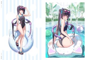 Rating: Questionable Score: 15 Tags: animal_ears ass megane nekomimi rosuuri swimsuits tail User: Anonymous