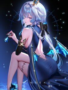 Rating: Questionable Score: 51 Tags: ass cerydra dress garter heels honkai:_star_rail no_bra ringeko-chan wings User: lacepanties