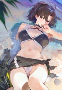 Rating: Questionable Score: 86 Tags: bikini misako ryougi_shiki skirt_lift swimsuits tsukihime wet User: Mr_GT
