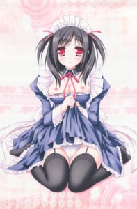 Rating: Questionable Score: 17 Tags: breasts cameltoe hanairo_heptagram lump_of_sugar maid moekibara_fumitake nipples no_bra pantsu raw_scan skirt_lift stockings thighhighs wakamura_izuki User: k25c2yf