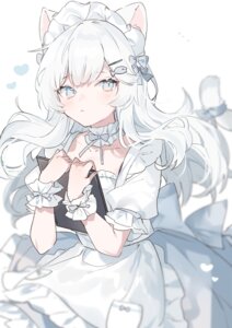animal_ears maid mokyuko nekomimi tail waitress