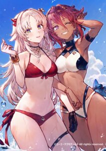 Rating: Questionable Score: 34 Tags: atelier atelier_karia benitama bikini fina_rozen garter horns karia koei_tecmo swimsuits wet User: himeno_nanako