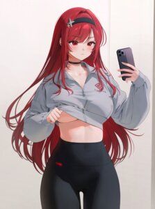 Rating: Questionable Score: 52 Tags: goddess_of_victory:_nikke mannermana no_bra rapi_(nikke) selfie shirt_lift undressing User: KenB