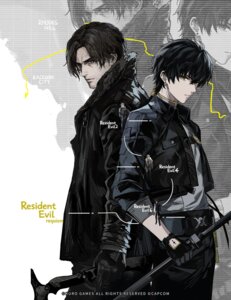 Rating: Safe Score: 7 Tags: crossover leon_s._kennedy male resident_evil resident_evil_requiem rover_(male) sword tagme tattoo weapon wuthering_waves User: charunetra
