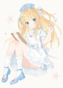 Rating: Questionable Score: 51 Tags: artist_revision kani_biimu loli nurse pantsu shimotsuki_potofu skirt_lift User: himeno_nanako