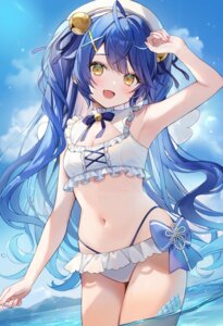 amamiya_kokoro aria_(ariacue) bikini nijisanji swimsuits wet wings