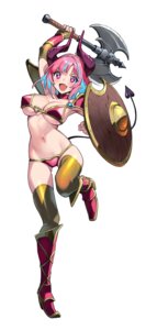 Rating: Questionable Score: 24 Tags: armor bikini_armor heels horns kanan-sama_wa_akumade_choroi kanan_zebul nonco pointy_ears tail thighhighs weapon User: VigorousMMM