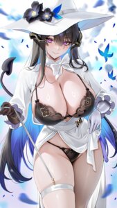 Rating: Questionable Score: 60 Tags: bra buko_(bukosuki) constance garter honkai:_star_rail horns pantsu skirt_lift tail thong wet User: VigorousMMM