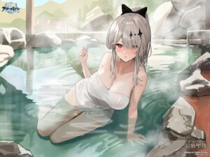 atelier-mer azur_lane bathing hidulume joffre_(azur_lane) onsen see_through towel wet