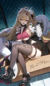 Rating: Questionable Score: 115 Tags: cissia freng garter heels no_bra skirt_lift tail thighhighs zenless_zone_zero User: lacepanties