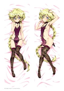 carol_malus_dienheim dakimakura dress fishnets fujikawa_daichi loli no_bra nopan pantsu see_through senki_zesshou_symphogear thighhighs