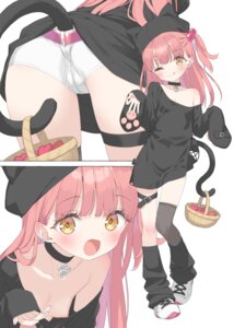Rating: Questionable Score: 70 Tags: animal_ears breasts dress garter kani_biimu loli mikane_sebiri nekomimi nipple_slip no_bra skirt_lift tail thighhighs valentine wardrobe_malfunction User: himeno_nanako