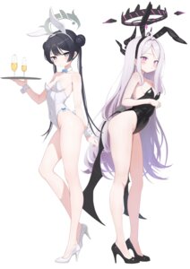 Rating: Questionable Score: 13 Tags: animal_ears blue_archive bunny_ears bunny_girl creampurin devil halo heels horns loli no_bra ryuuge_kisaki sorasaki_hina tail waitress wings User: KenB