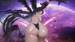ass bikini brown_dust_ii origami swimsuits sword thong wallpaper wings