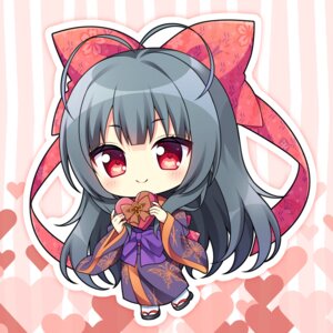 Rating: Safe Score: 8 Tags: chibi kimono lump_of_sugar moekibara_fumitake nue tayutama tayutama_2 valentine User: k25c2yf