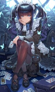 Rating: Safe Score: 22 Tags: hagure_keg maid neko pantyhose skirt_lift User: VigorousMMM