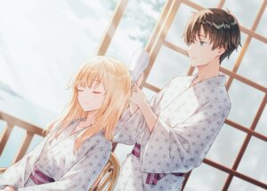 Rating: Safe Score: 32 Tags: asamura_yuuta ayase_saki gimai_seikatsu hiten yukata User: himeno_nanako