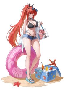 Rating: Questionable Score: 40 Tags: bikini chibi goddess_of_victory:_nikke megane open_shirt rapi_(nikke) swimsuits thong tongmull1090 torn_clothes User: Genex