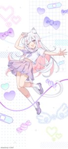 Rating: Safe Score: 24 Tags: animal_ears icomochi nekomimi seifuku skirt_lift tail User: Anonymous