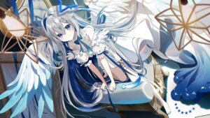 Rating: Safe Score: 30 Tags: amane_kanata angel dress garter hololive pentagon see_through wallpaper wings User: Anonymous