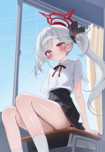 Rating: Questionable Score: 39 Tags: asagi_mutsuki blue_archive drawing_flover halo loli seifuku skirt_lift User: KenB