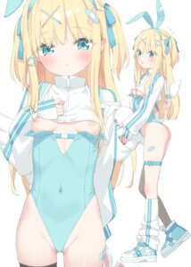 Rating: Questionable Score: 92 Tags: animal_ears bandaid bunny_ears bunny_girl garter kani_biimu loli nipple_slip no_bra shimotsuki_potofu tail thighhighs wardrobe_malfunction wings User: himeno_nanako