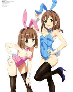 Rating: Questionable Score: 31 Tags: animal_ears bunny_ears bunny_girl heels high_school_fleet kinesaki_akane kinesaki_homare li_yankang no_bra tail thighhighs User: drop