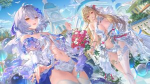 Rating: Questionable Score: 56 Tags: acacia dress marian_andreotti no_bra skirt_lift snowbreak:_containment_zone tagme thighhighs wallpaper User: moonian