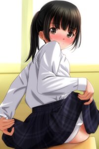 loli matsunaga_kouyou pantsu seifuku skirt_lift