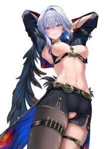 breasts galbrena garter nipples no_bra nopan pussy ru_zhai torn_clothes uncensored wet wuthering_waves