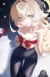 blue_archive christmas halo kbsank loli pantyhose professor_niyaniya